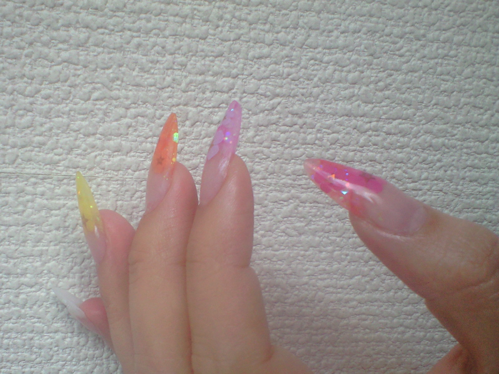 ５色スカルプ ネイル ネイル デザイン