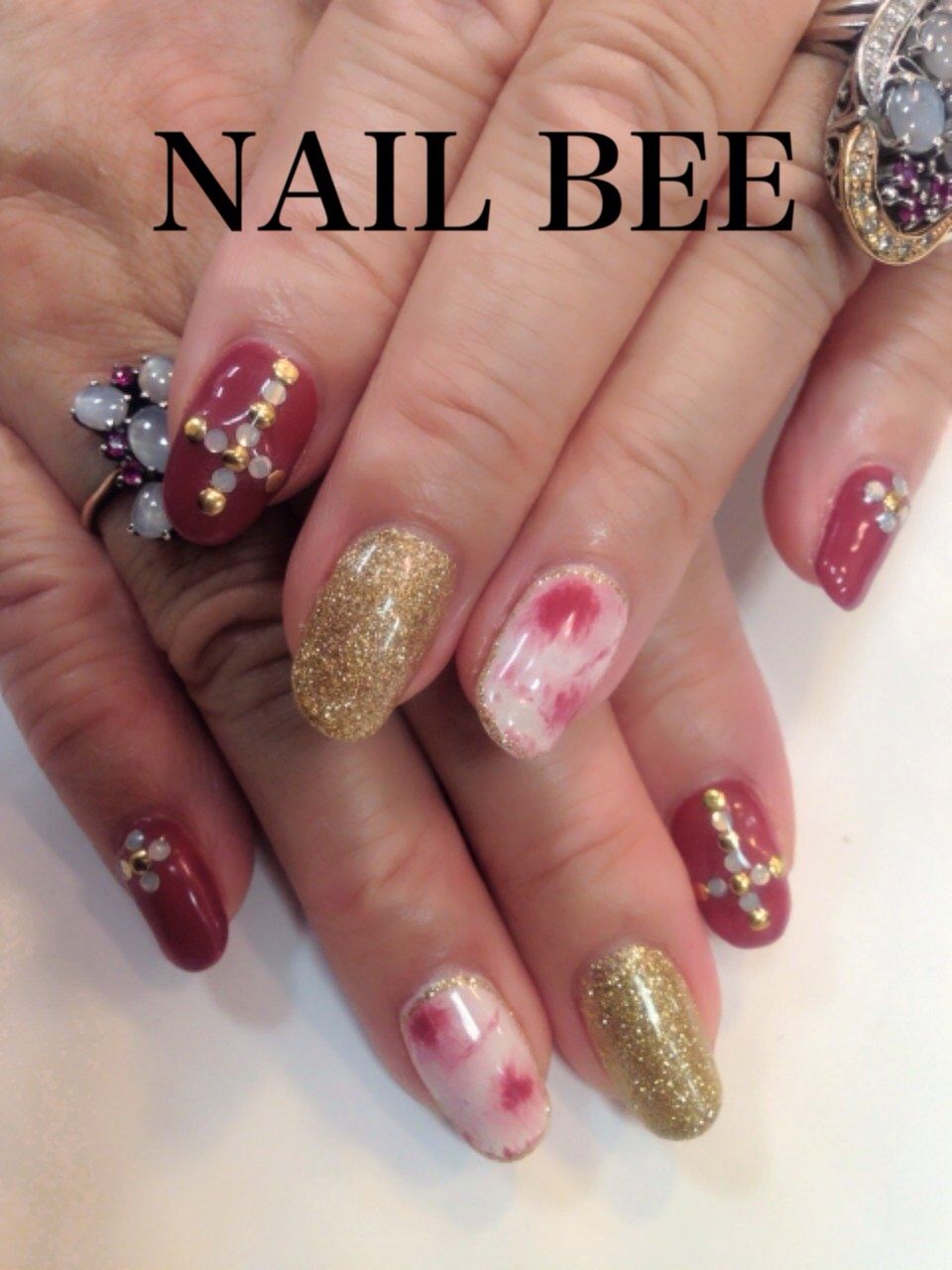 タイダイ ボルドーネイル ネイルサロン Nailbee ネイルビー オフィシャルブログ