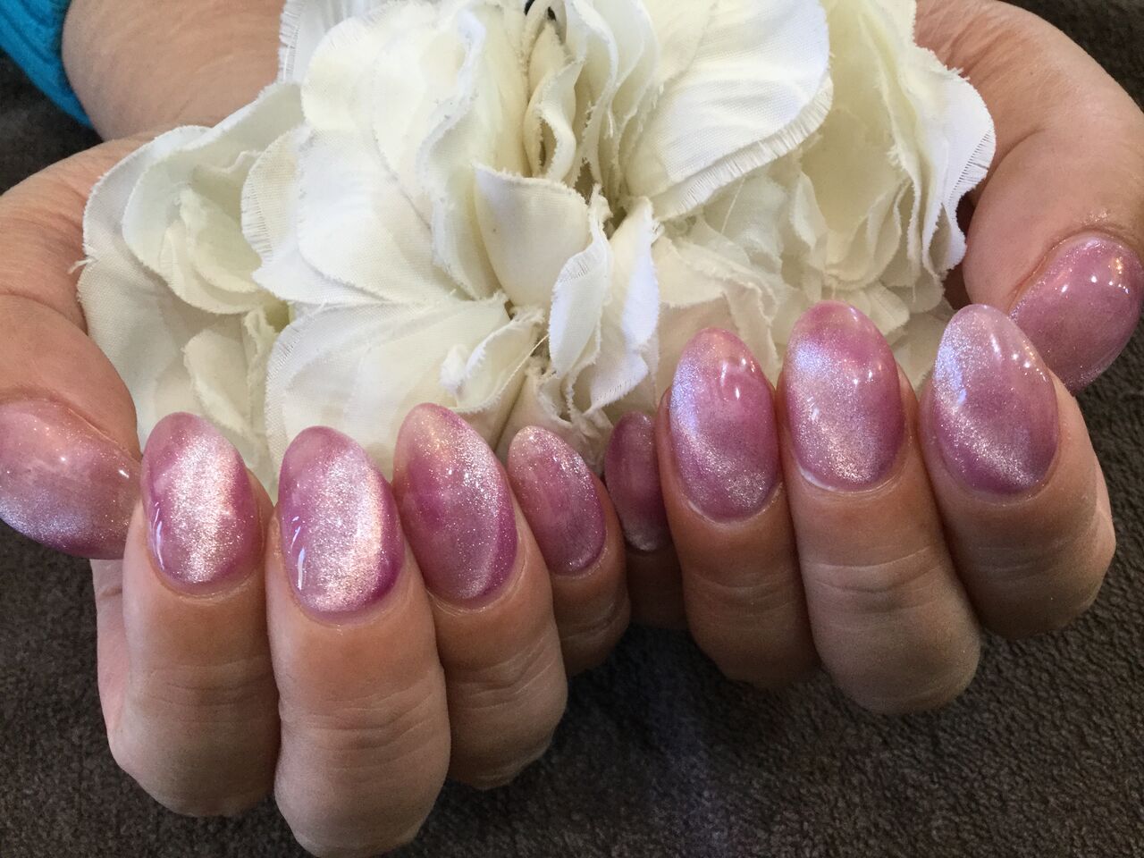 ギャラクシーピンクのキラキラ ワンカラーフロータージェルネイル Nail Salon Freestyle ギャラクシーピンクのキラキラ ワンカラーフロータージェルネイル Nail Salon Freestyle
