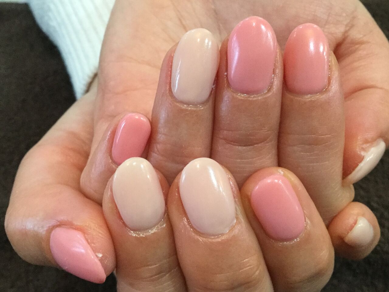 シンプル 彡くすみカラー2色の色変えワンカラーネイル 彡 Nail Salon Freestyle
