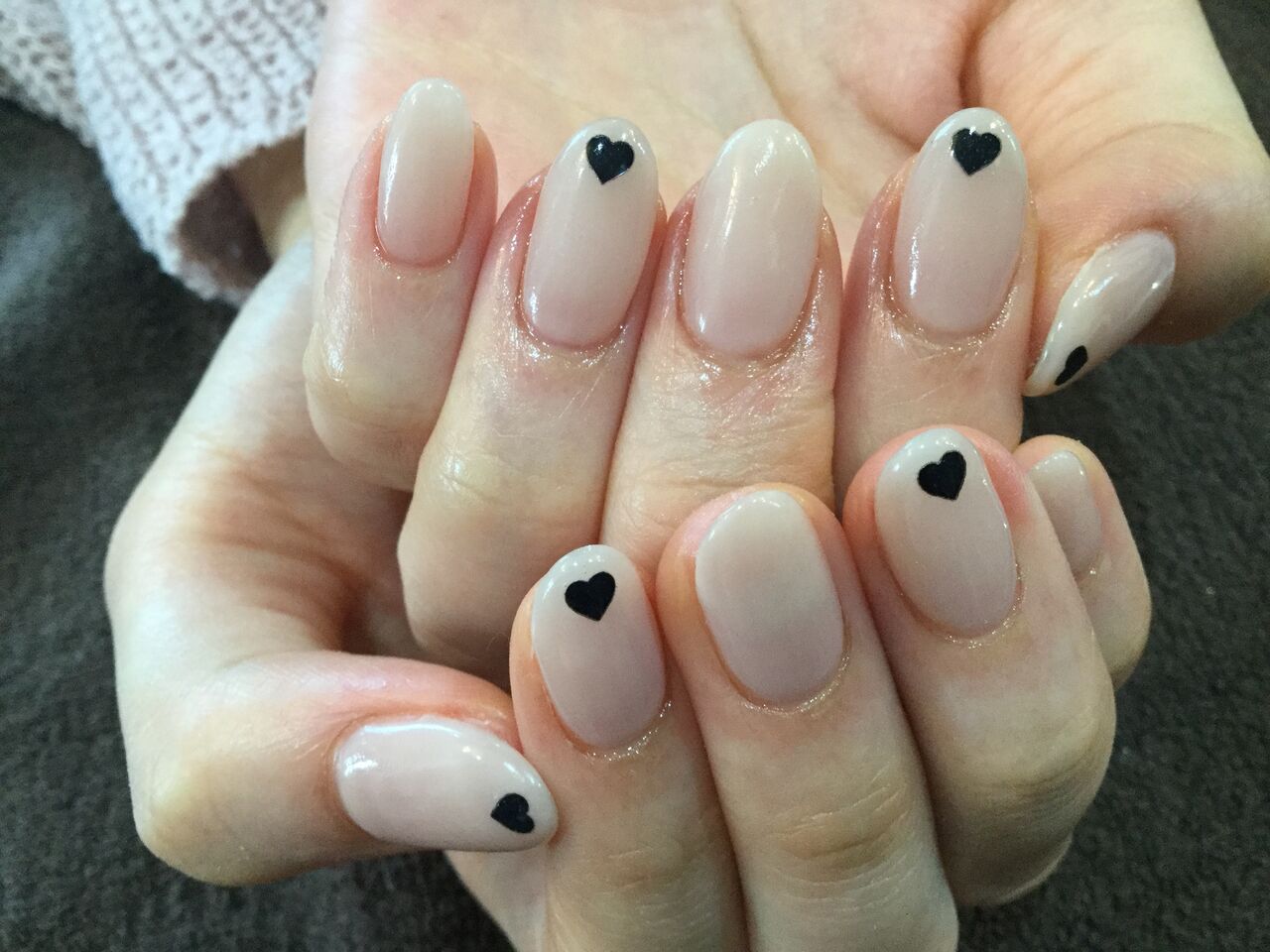 ハートネイル(ベージュ) 個別部品 