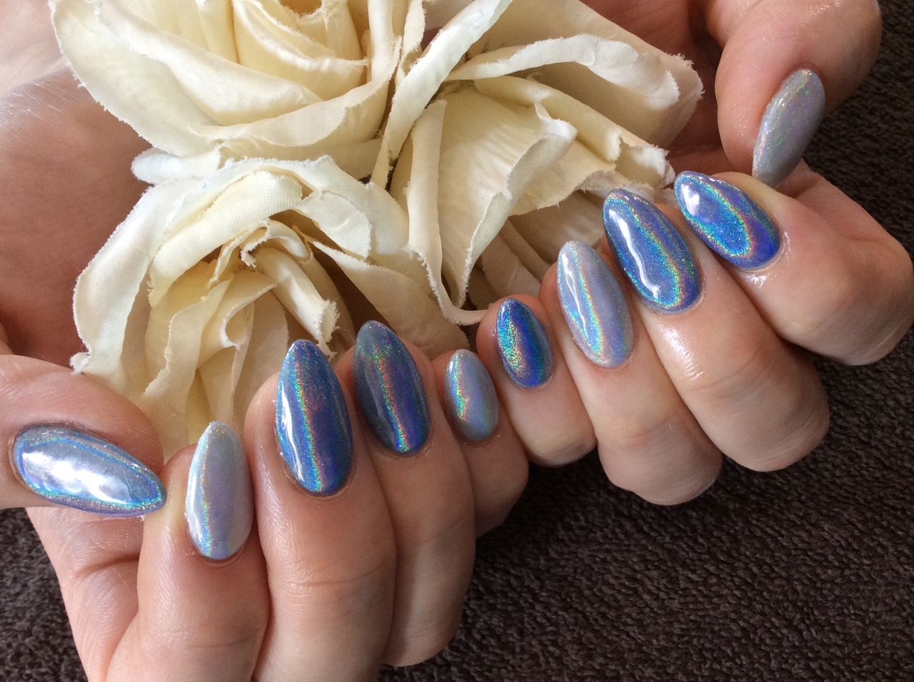 すごい人気っ 白 青の色変え ユニコーンネイル Nail Salon Freestyle すごい人気っ 白 青の色変え ユニコーンネイル Nail Salon Freestyle