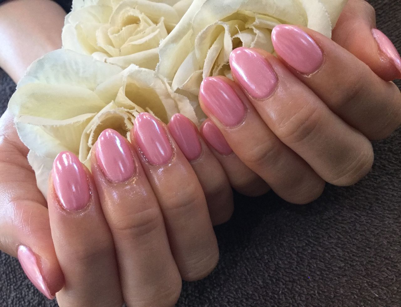 ピンク ダイヤモンドフロスティー艶ツヤ ネイル Nail Salon Freestyle