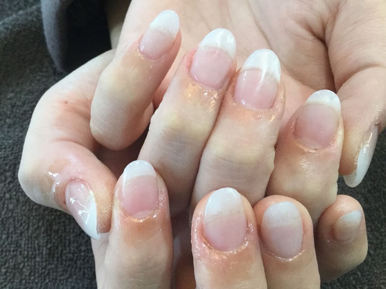 自爪に近い仕上りに ナチュラルなクリアスカルプ Nail Salon Freestyle 自爪に近い仕上りに ナチュラルなクリアスカルプ Nail Salon Freestyle