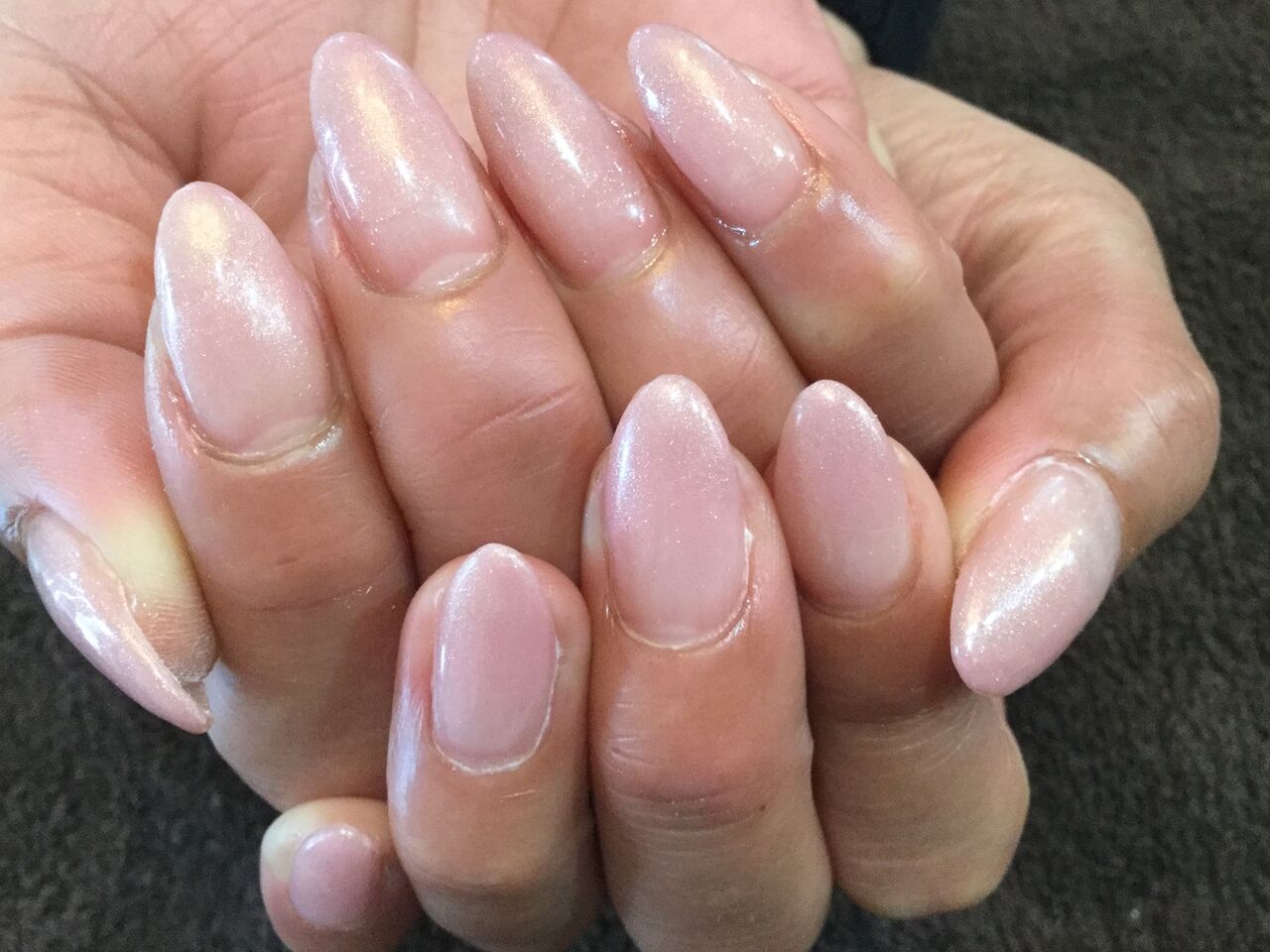 リングネイル がpoint ヌードピンクのシンプルワンカラーネイル Nail Salon Freestyle