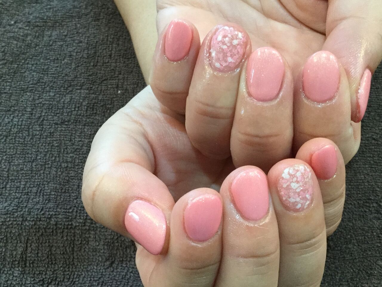ピンク系で統一 シンプルワンカラーネイル Nail Salon Freestyle ピンク系で統一 シンプルワンカラーネイル Nail Salon Freestyle