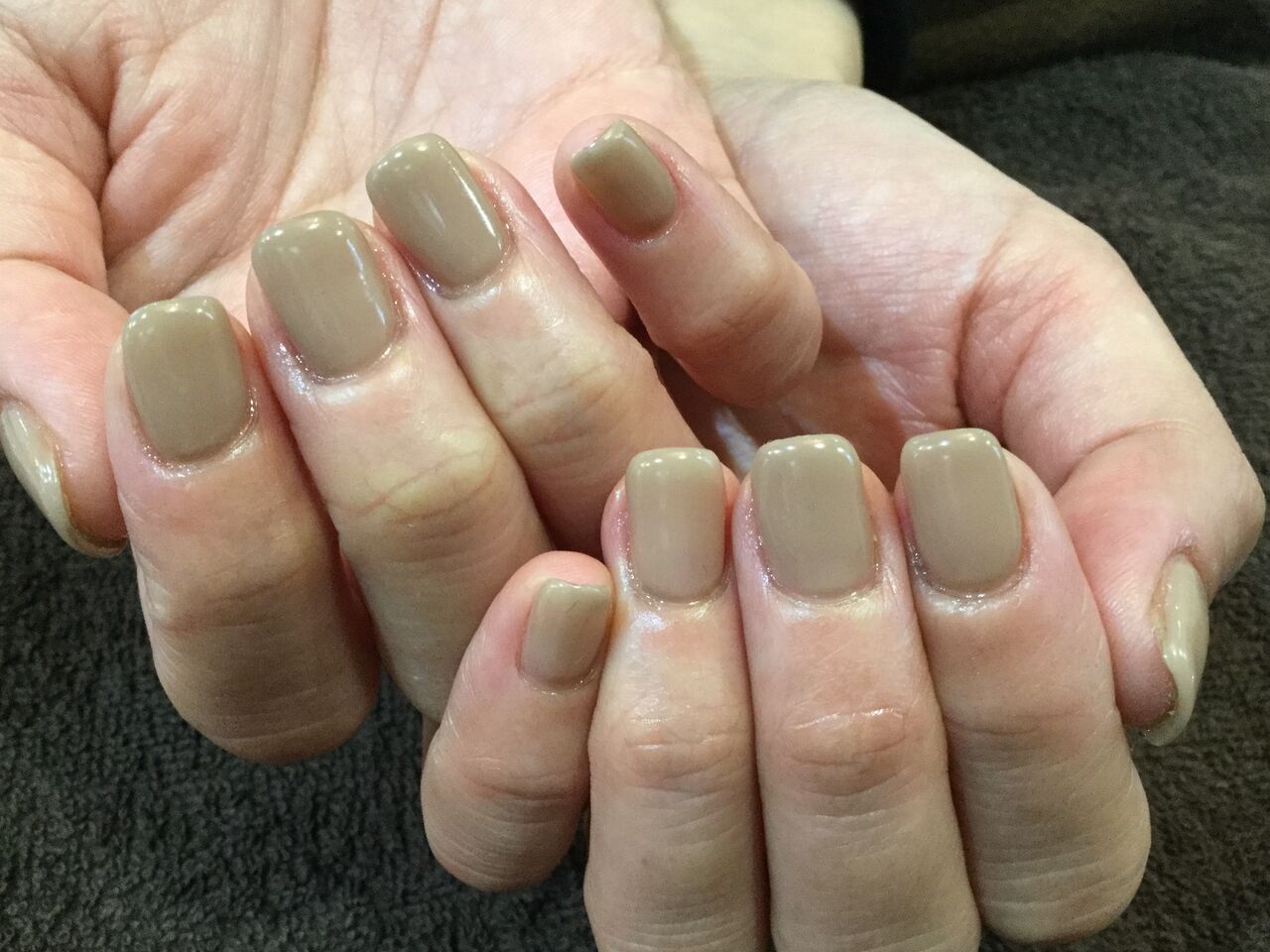 ペールマロンのワンカラーネイル Nail Salon Freestyle