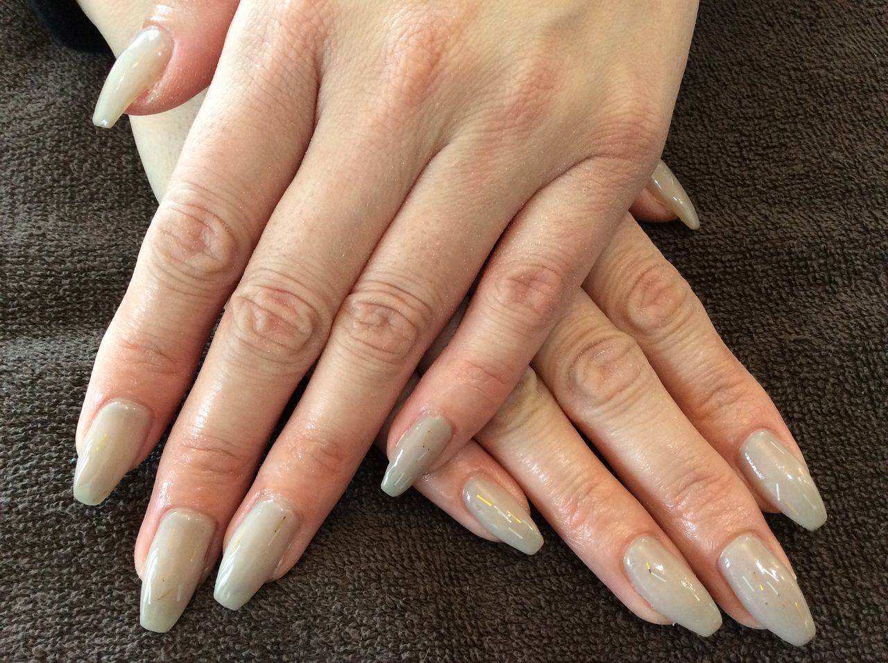 バレリーナスタイルがお洒落な1色塗り ジェルネイル Nail Salon Freestyle バレリーナスタイルがお洒落な1色塗り ジェルネイル Nail Salon Freestyle