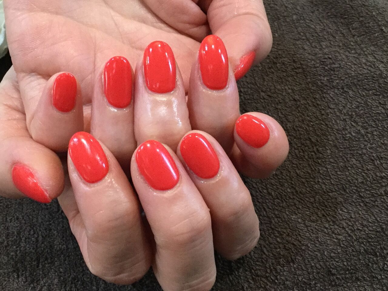 ビタミンカラーのワンカラーネイル Nail Salon Freestyle ビタミンカラーのワンカラーネイル Nail Salon Freestyle