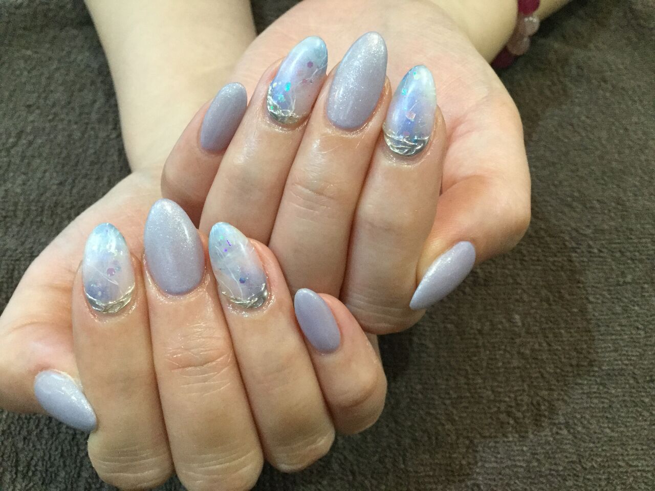 大理石 ミラーがpoint ブルー系デザインネイル Nail Salon Freestyle 大理石 ミラーがpoint ブルー系デザインネイル Nail Salon Freestyle