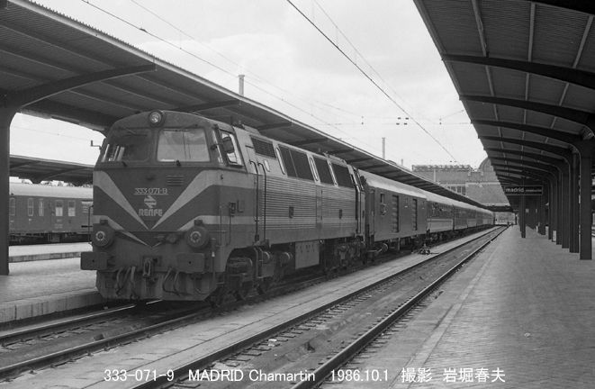 スペイン国鉄 333形 : 鉄道写真家 岩堀春夫のblog2 スペイン国鉄 333形 : 鉄道写真家 岩堀春夫のblog2