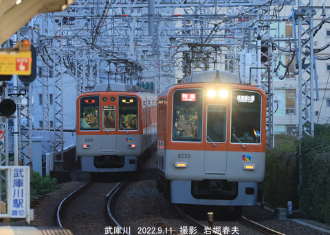 阪神8250 、武庫川v9494