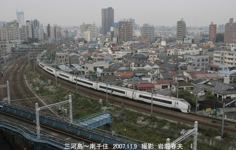 スーパーひたち 、南千住gy507