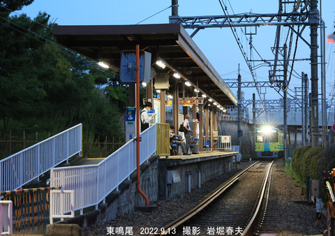夕暮れの駅 、東鳴尾v9857