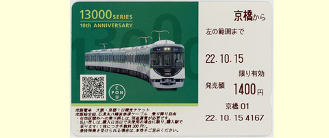 京阪1日観光チケットvx