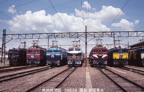1988-8 吹田機関区公開 : 鉄道写真家 岩堀春夫のblog3