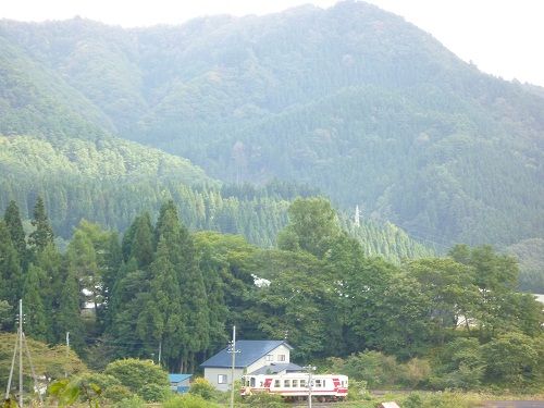 山裾を走る内陸線　P1020312