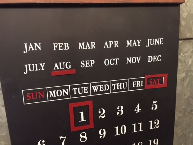 黒板カレンダー Element エレメント 北浜アリーの雑貨屋店長日記 黒板カレンダー Element エレメント 北浜アリーの雑貨屋店長日記
