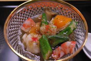 鱧、鮑、車海老の煮こごり