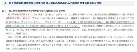 個人情報保護基本方針プライバシーポリシー