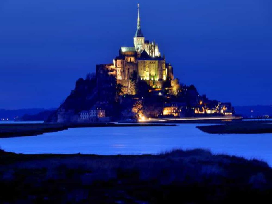 モンサンミッシェル夜景
