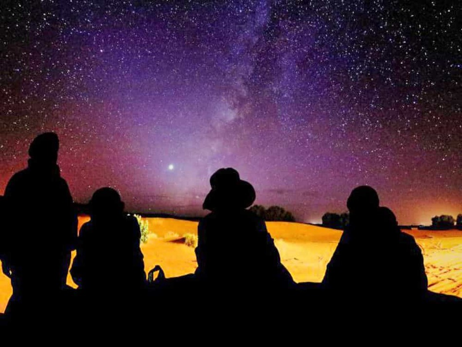 サハラ砂漠　天の川