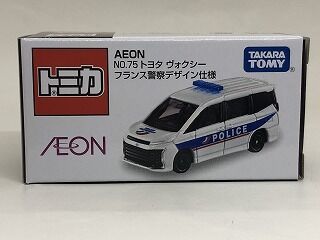 イオン トヨタ ヴォクシー フランス警察デザイン仕様 トミカ NO.75 トヨタ ヴォクシー フランス警察 デザイン仕様