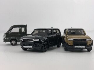 25年10月トミカ新車 トヨタランドクルーザー250、スズキスーパー