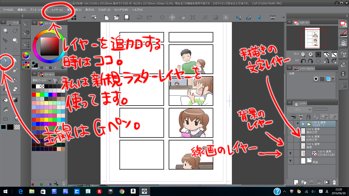 作成時のレイヤーの数