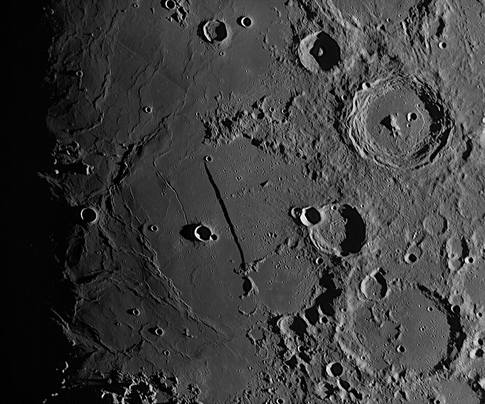 今週は月面週間：直線の壁・コペルニクス・虹の入江・月面A 2021/04/20