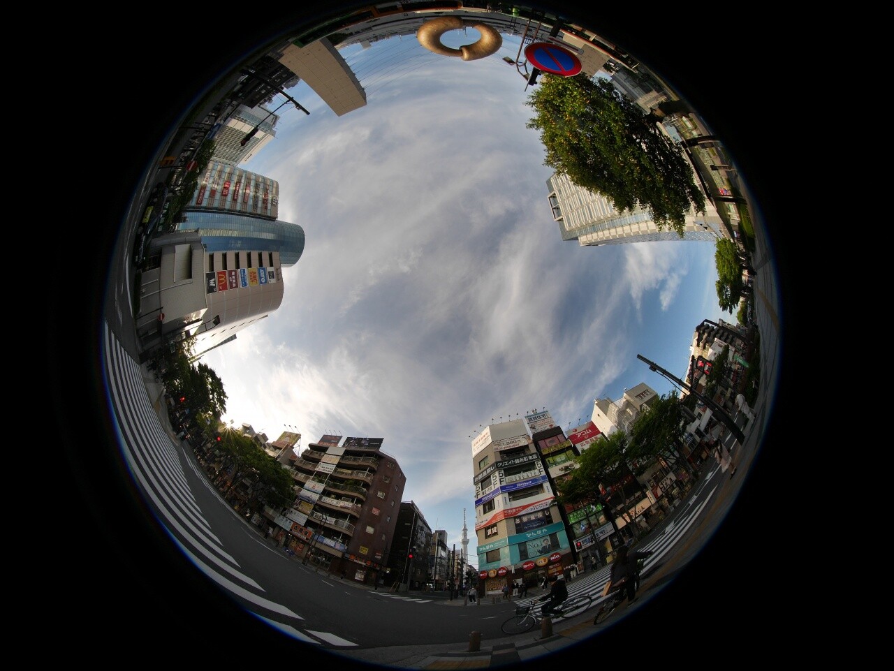 円周魚眼レンズによる錦糸町界隈 05 中川光学研究室ブログ