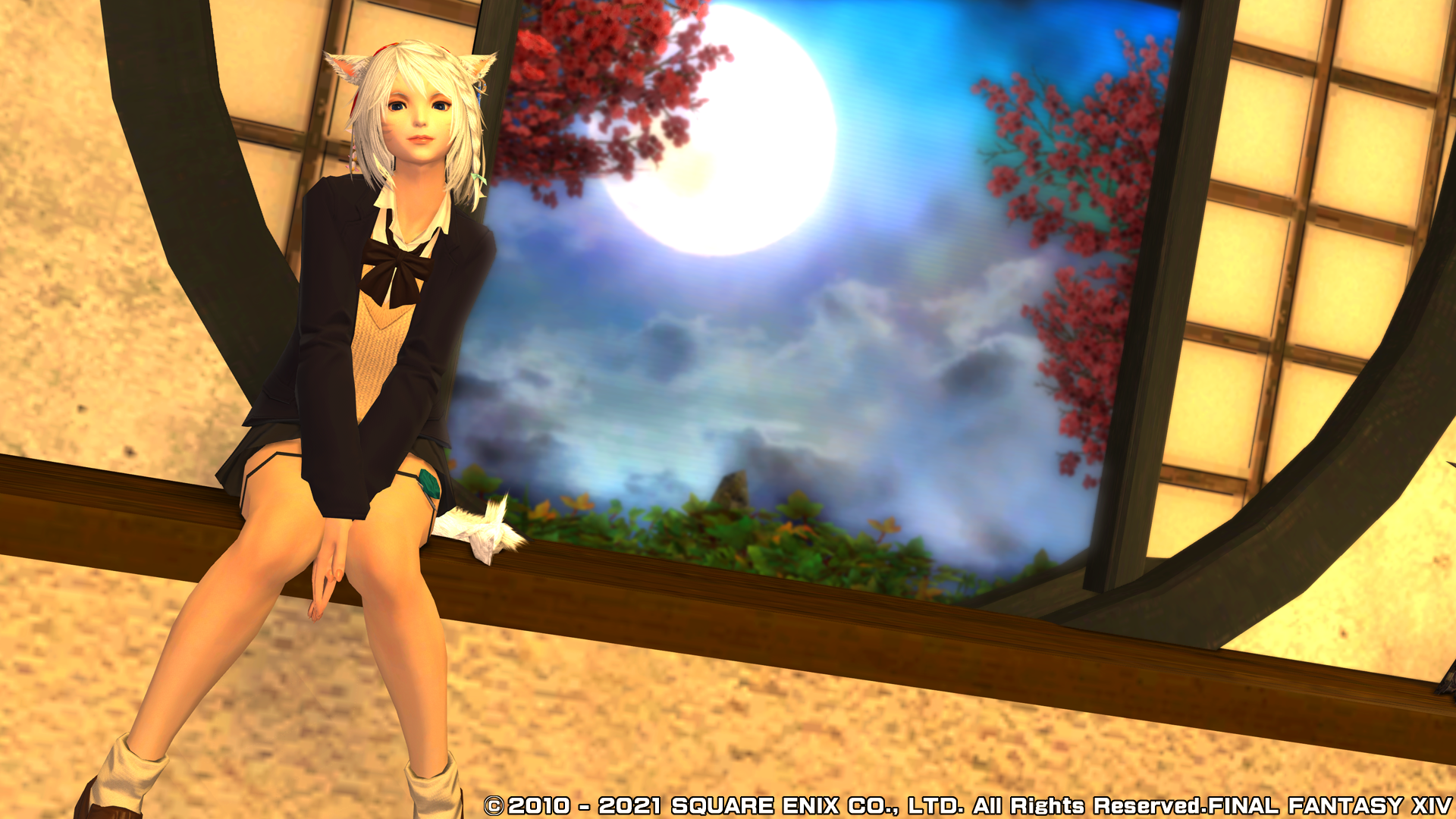 円窓付衝立 ハウジング Stray Miqo Te 円窓付衝立 ハウジング Stray Miqo Te