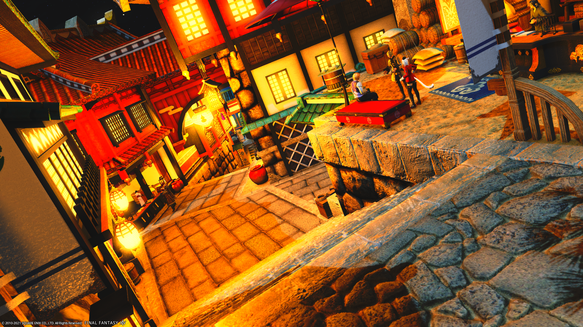 シロガネ 茜坂商店街 Stray Miqo Te