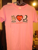 peace love obama tee