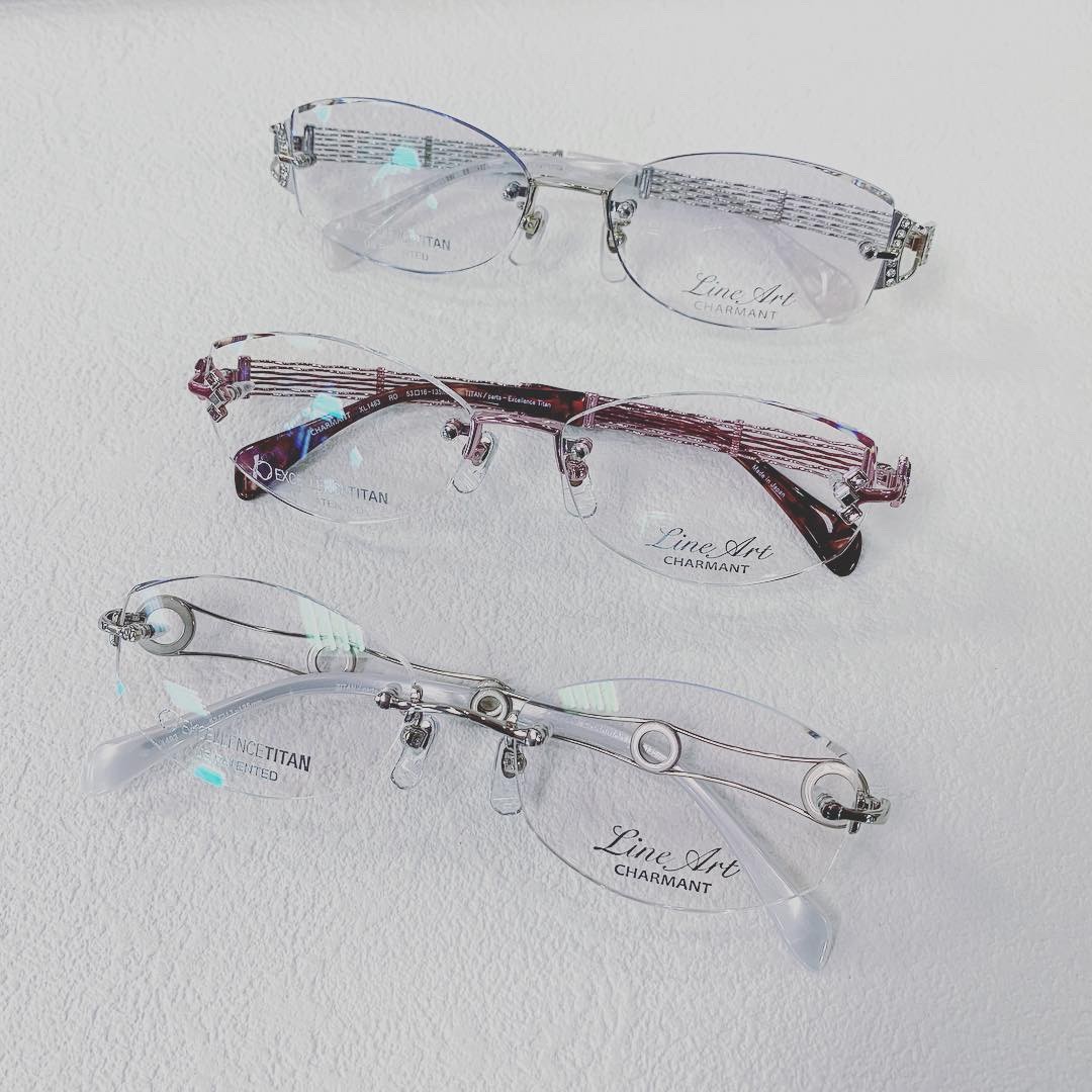 Charmant Line art 眼鏡 ツーポイントフレーム　日本製 人気15 LineArt charmantリムレス(ツーポイント)フレーム入荷 : 都城中