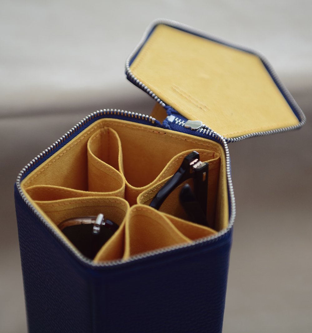 魅せる5本入りペンタゴン型メガネケース DIFFUSER Tokyo「PENTAGONAL