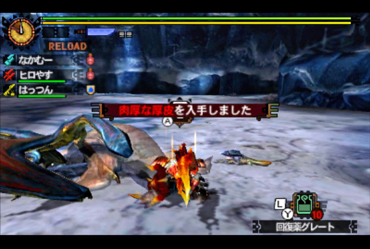 Mh4g日記 今頃発見 ガブラスは共食いする ナカムーオンライン