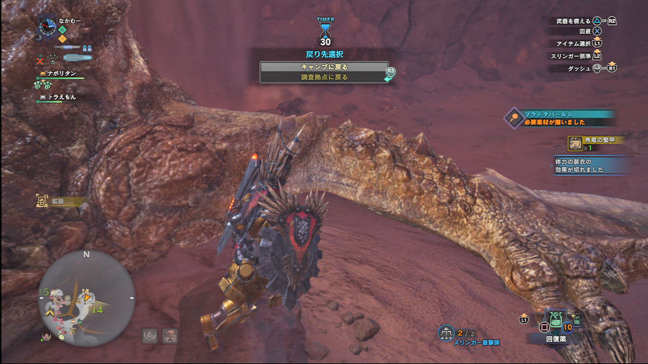 Mhw日記 8 曹仁ばりの鉄壁 ボロガンキン装備完成 ナカムーオンライン