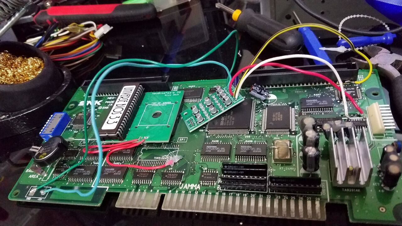 SNK MVSマザー基板 MV-1 アーケードゲーム ネオジオMVSマザー MV-1F＋