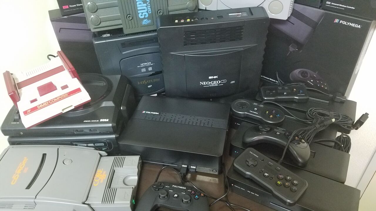 ゲーム機 ポリメガ ps2 CD-ROM対応のレトロゲーム互換機 Polymega 体験 