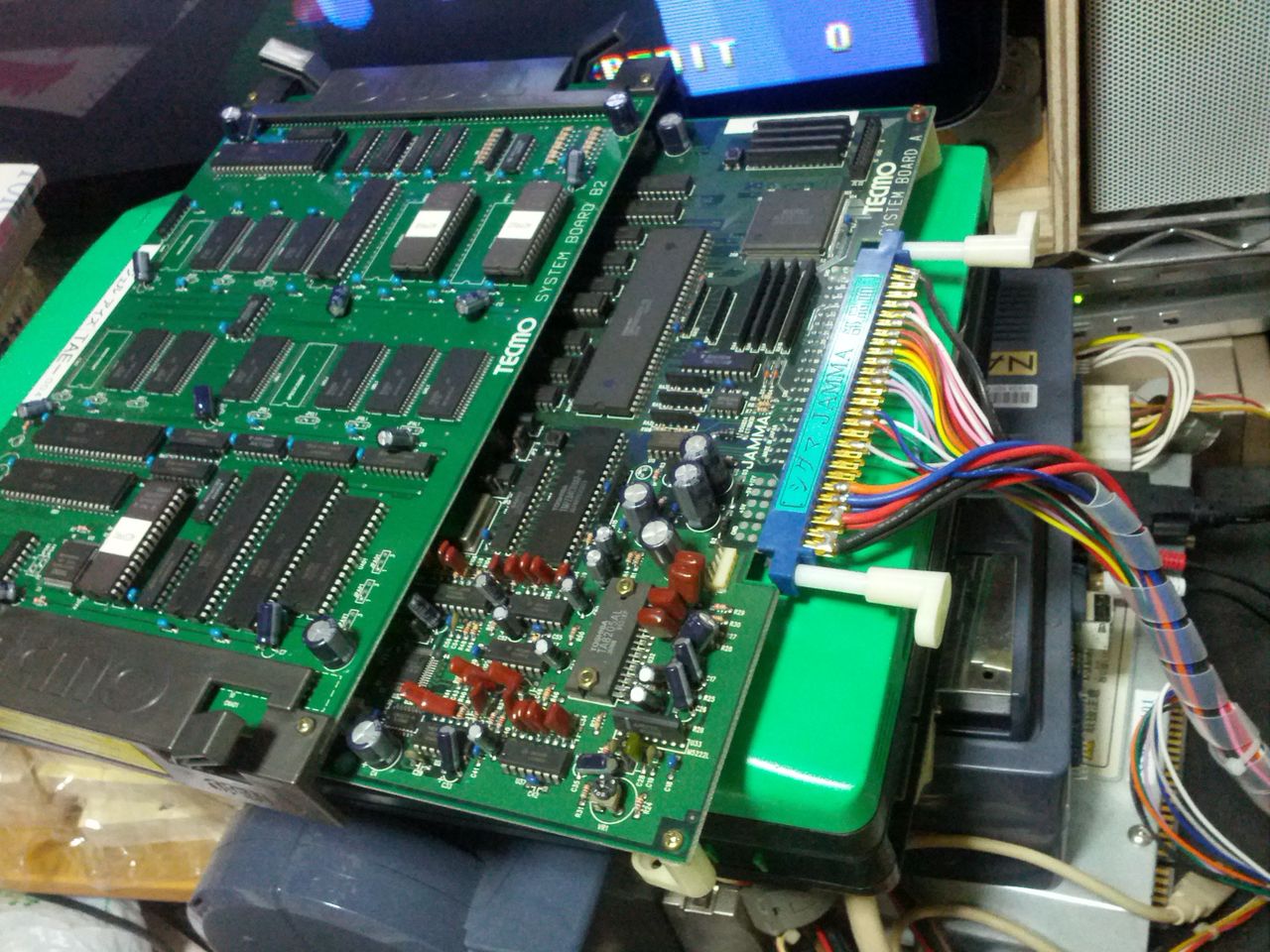 闘姫伝承 エンジェルアイズ　アーケードゲーム基板　TECMO 闘姫伝承 エンジェルアイズアーケードゲーム基板TECMO