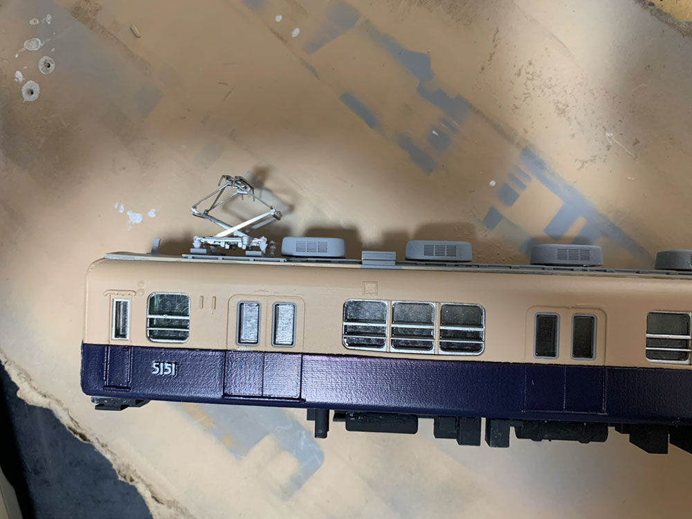 阪神5151 1/80模型（3） 塗装組立 : 電車の風景