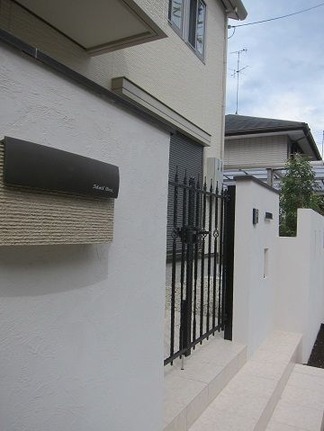 門柱壁面