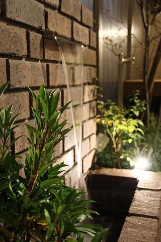 外構造園工事「夜の風景」