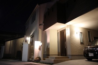 外構造園工事「夜の風景」