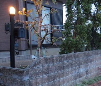 門柱リフォーム施工前