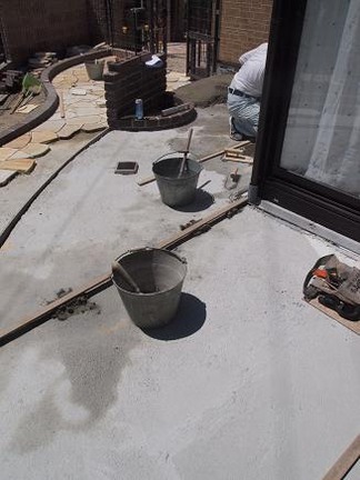 ガーデンテラス施工中