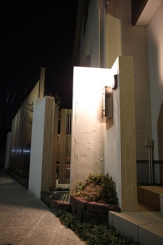 外構造園工事「夜の風景」