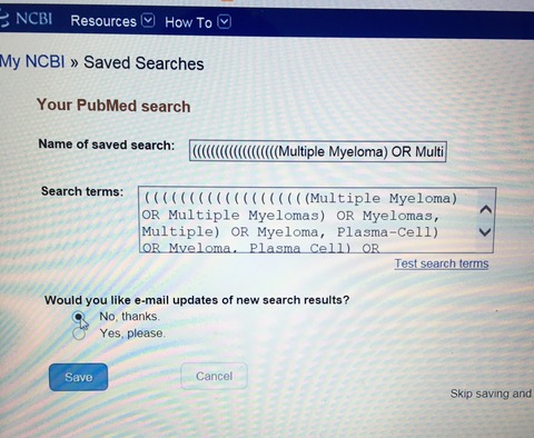 Saved Searches