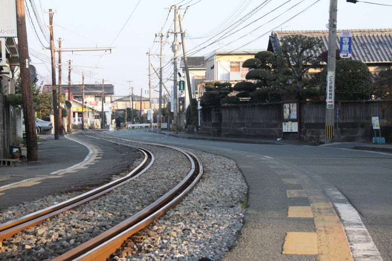 中島の鉄道ブログ	  熊本電鉄　併用軌道区間 (2016年)	コメント                nakashima